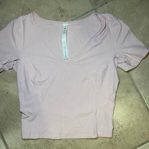 Lululemon All It Takes Ribbed Nulu V-Neck T-Shirt